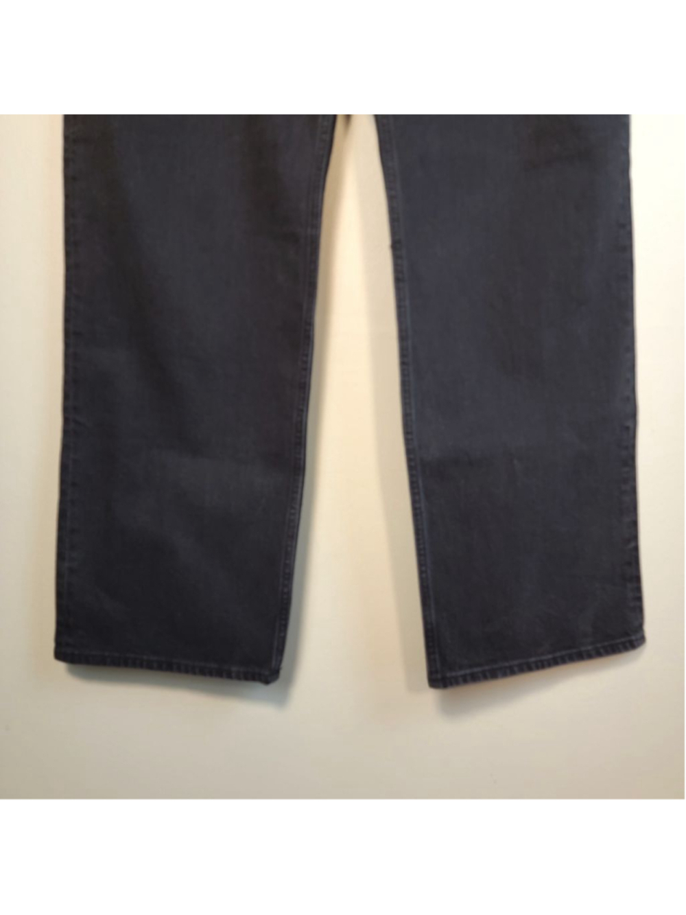 AF 14 Abercrombie & Fitch 90s Relaxed High Rise Straight Jeans Wide Leg Black 32 - Picture 7 of 12